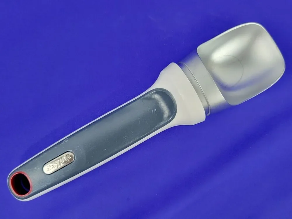 ZYLISS Ice Cream Scoop Right Scoop - Balanced Metal Ergonomic Handle Gray White